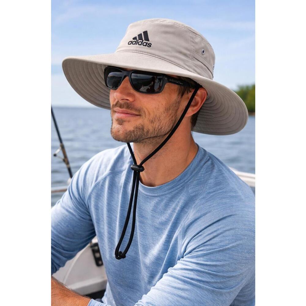 Adidas Aeroready Unisex Bucket Sun Hat Lightweight Moisture wicking UPF 50